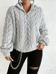 Adele Sorensen | Cable Knit Quarter-Zip Pullover For Women
