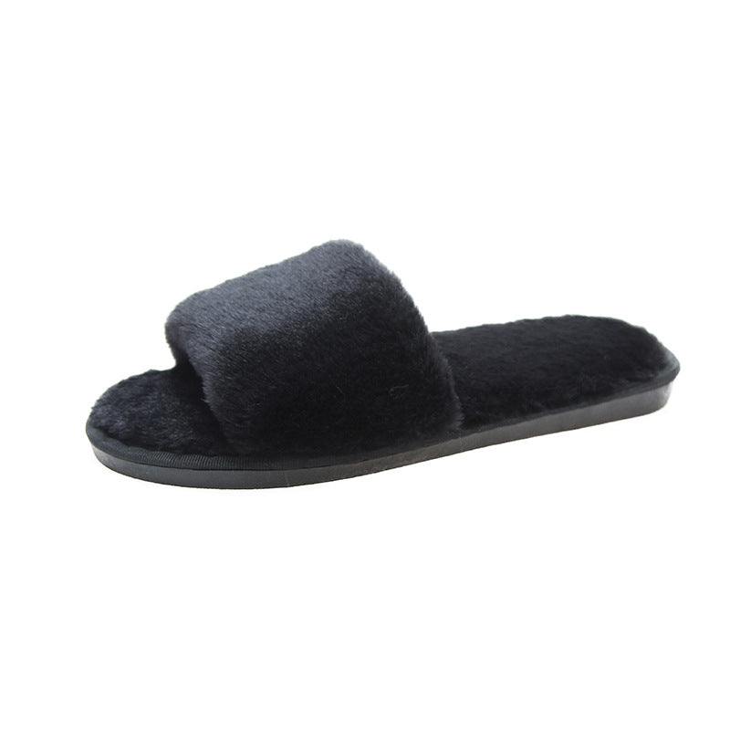 Roxie Draycroft | Fluffy Plush Slide Slippers For Women