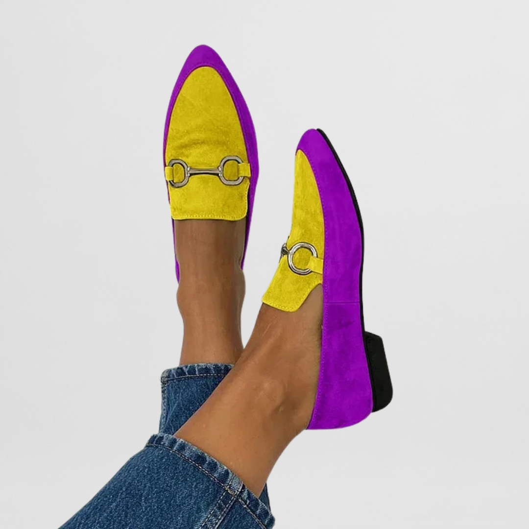 Elspeth Dunvale | Green Suede Horsebit Loafers