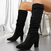 Rosamund Ardennes | Chunky Heel Knee-High Boots For Women