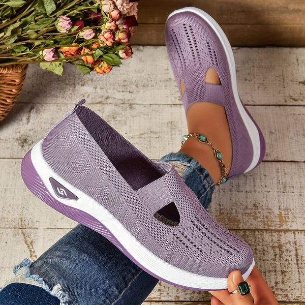 Arabella Fontaine | Lightweight Knit Slip-On Sneakers for Women