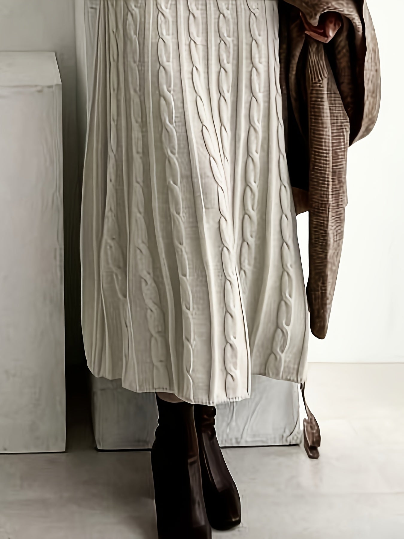 Lucinda Woodcroft | Cable-Knit Maxi Dress For Women