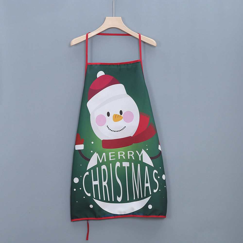 Adrienne Fontclaire | Christmas Snowman Print Kitchen Apron