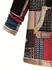 Noa Bergerac | Patchwork Hooded Longline Jacket For Women