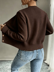 Vittoria Rossignol | Cable-Knit Button-Front Cardigan For Women