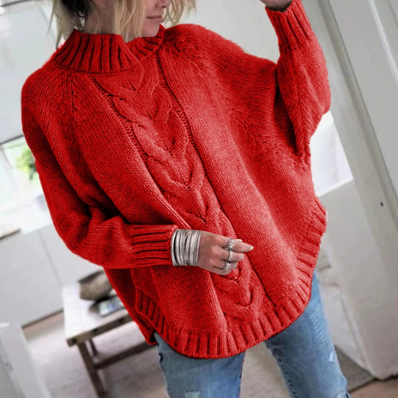 Marisol Duchesne | Cable Knit Turtleneck Sweater For Women