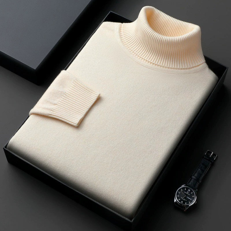 Hayes Norham | Fine Knit Turtleneck Sweater For Men