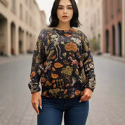Rosalynn Blackmore | Halloween Print Long Sleeve Sweatshirt For Women