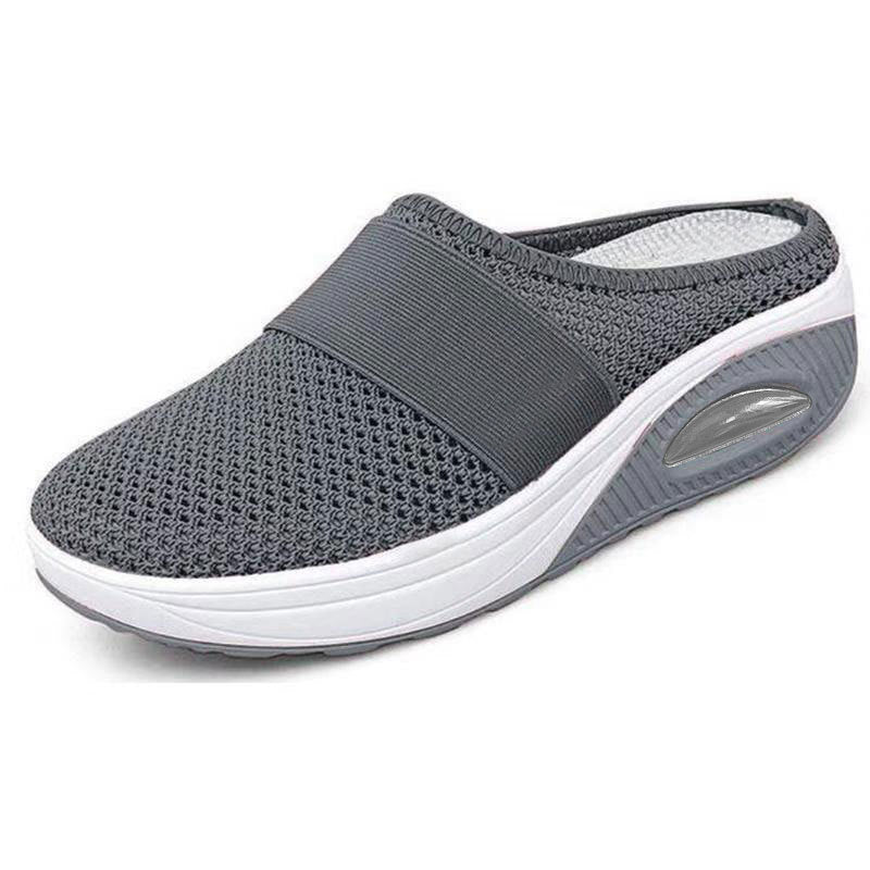 Isabella Moreau | Mesh Platform Slide Sneakers For Women