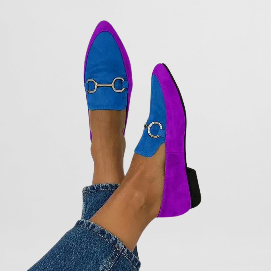 Elspeth Dunvale | Green Suede Horsebit Loafers