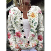 Margherita Solano | Striped Color-Block Knit Cardigan For Women