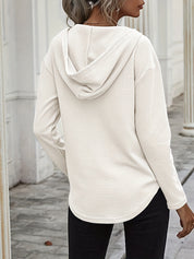 Naomi Verlaine | Relaxed V-Neck Hoodie For Women