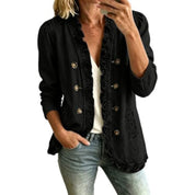 Louisa Vantrelle | Ruffled Denim Jacket For Women