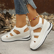 Emmeline Vauclaire | Black Platform Gladiator Sandal Sneakers