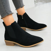 Dinah Everham | Suede-Look Chelsea Ankle Boots For Women