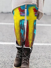 Selene Vasari | Cat Print Leggings For Women