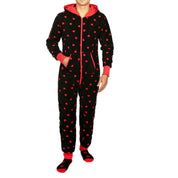 Joy | Black Candy Cane Christmas Pajamas Unisex & Couples