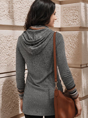 Giselle Montfort | Cowl-Neck Patterned Button Top For Women