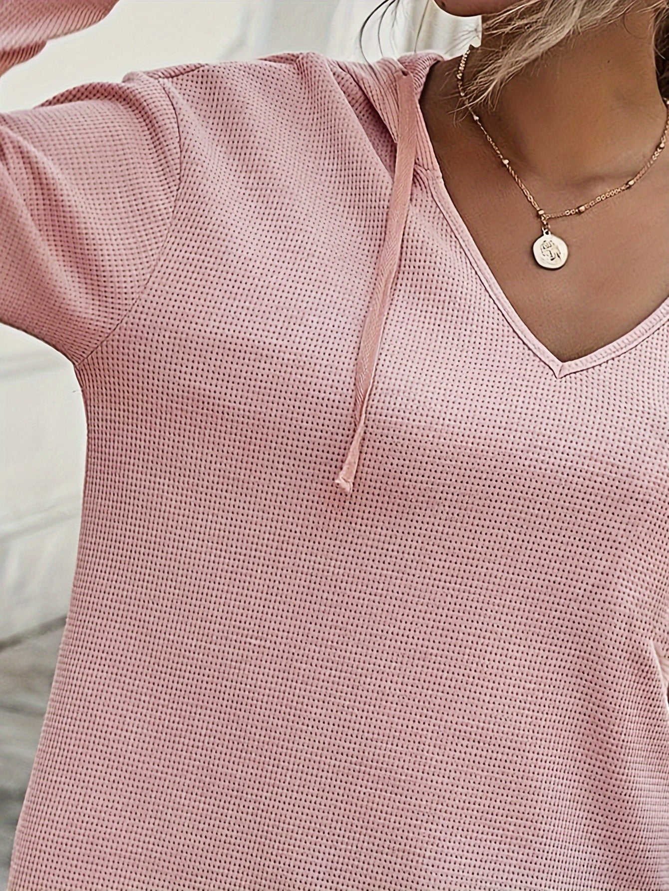 Naomi Verlaine | Relaxed V-Neck Hoodie For Women