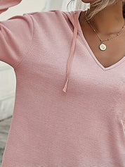 Naomi Verlaine | Relaxed V-Neck Hoodie For Women