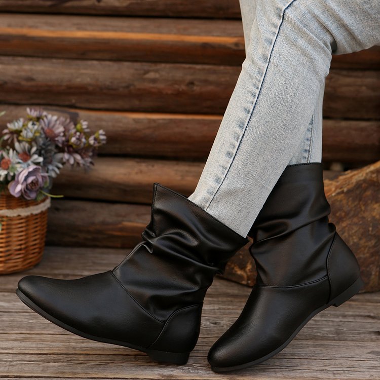 Genevra Ashworth | Slouchy Cowboy Boots With Round Toe For Women