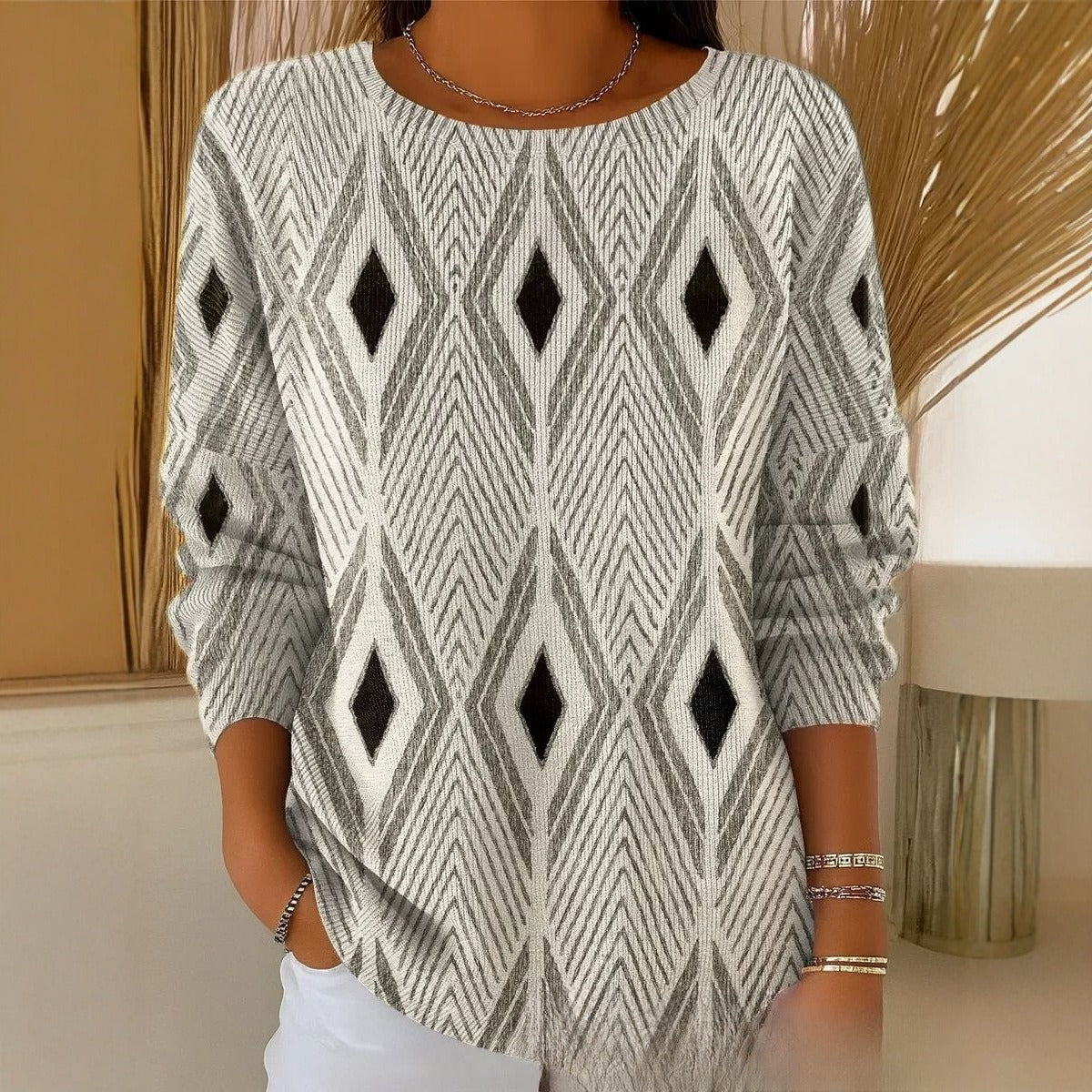 Camille Astwood | Aztec Print Sweater For Women
