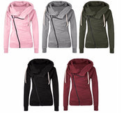 Marielle Fontenot | Diagonal Zip Hoodie For Women