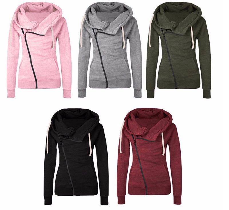 Marielle Fontenot | Diagonal Zip Hoodie For Women