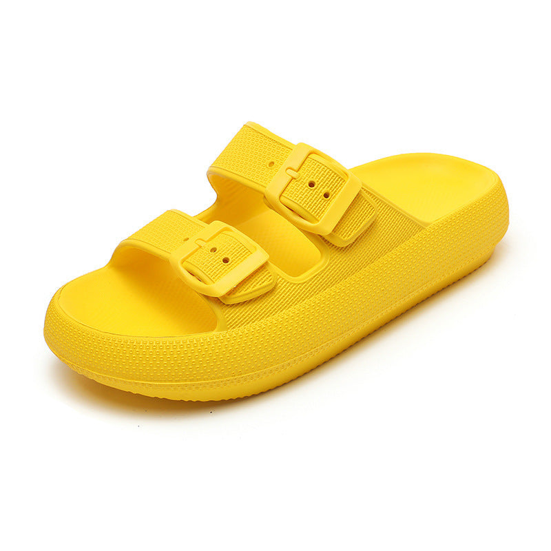 Simone Vercelli | Double Buckle Platform Slide Sandals For Women