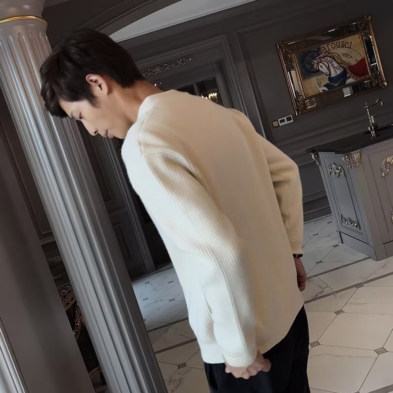 Jett Salton | Knit Bomber Zip-Up Cardigan Jacket For Men