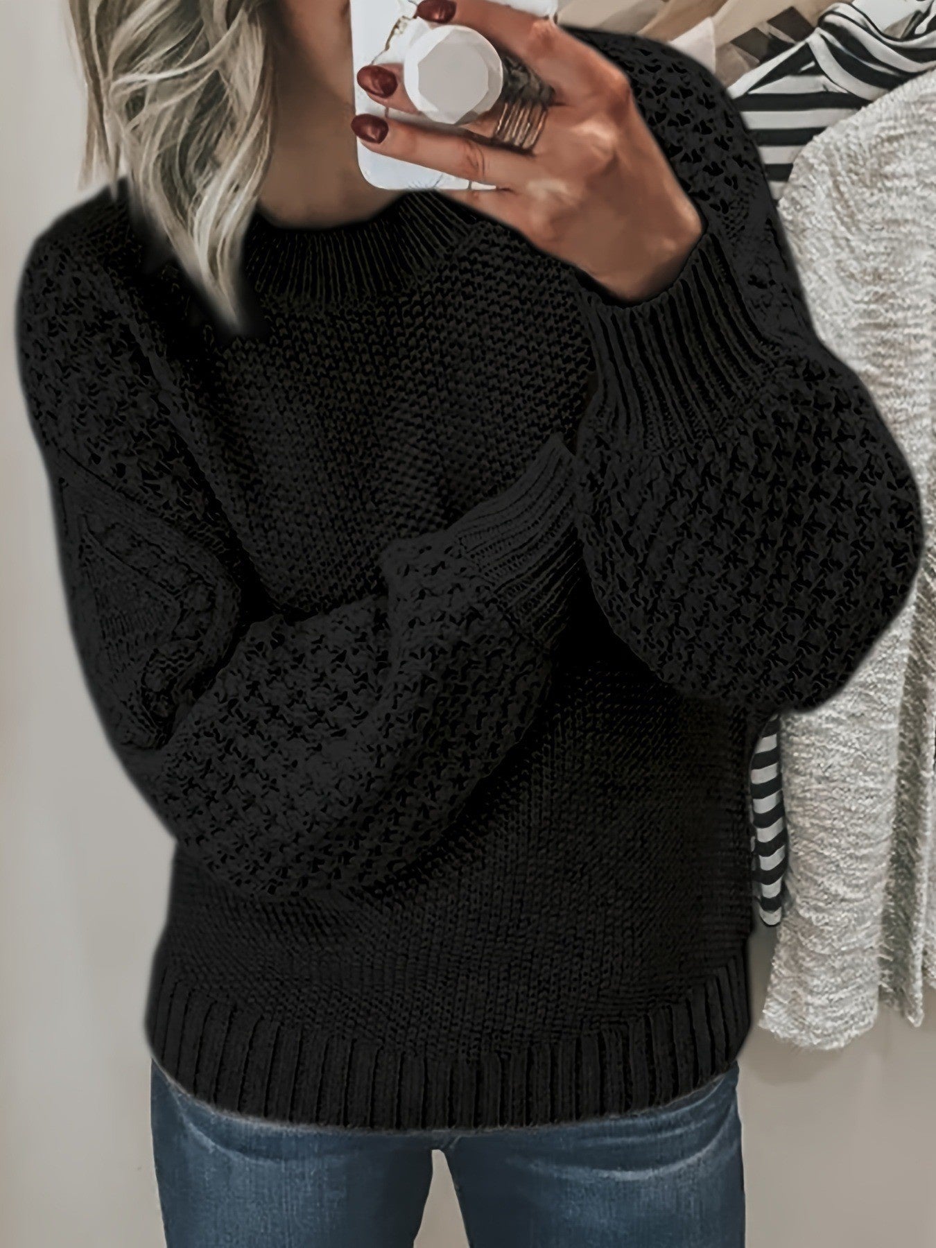 Marisa Blanchard | Chunky Knit Pullover Sweater For Women