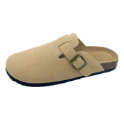 Antoine Duval | Suede Buckle Platform Clog Slippers For Unisex