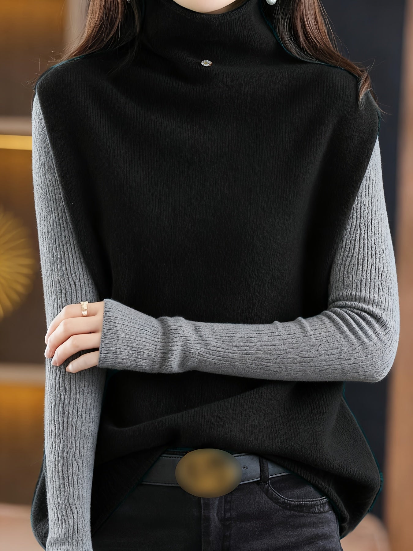 Pauline Ashcombe | Sleeveless High-Neck Vest For Women