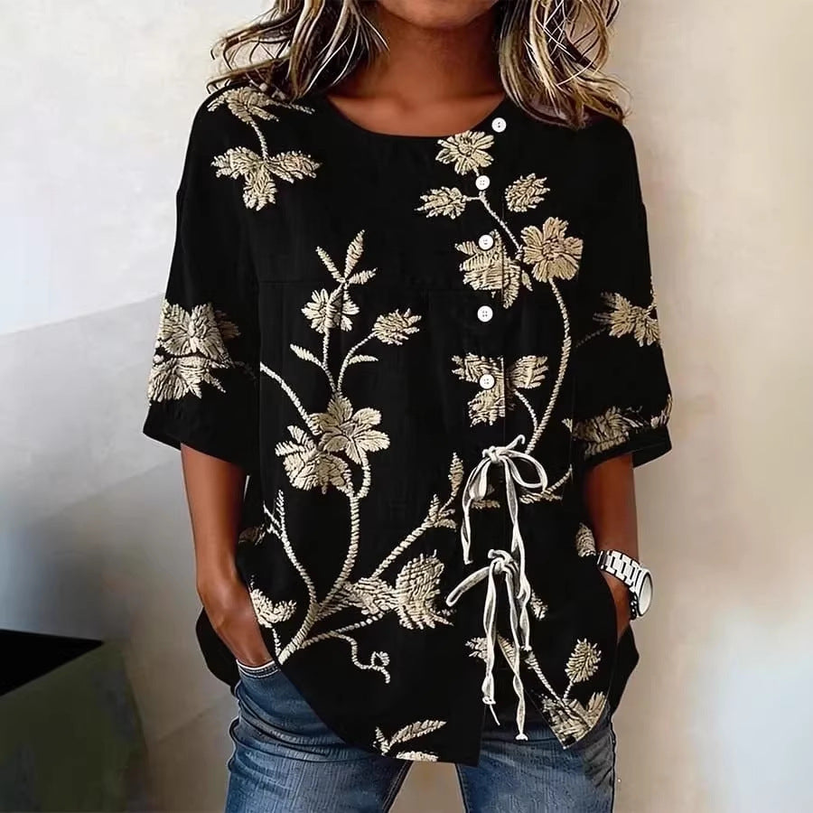 Charlotte Vasseur | Floral Embroidered Blouse For Women