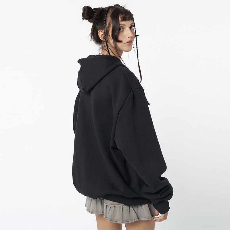 Nina Delvaux | Skeleton Print Zip-Up Hoodie For Women