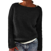 Jolie Brookwell | Classic Round Neck Knit Sweater For Women