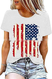 Jade Whitmore | American Flag Graphic T-Shirt For Women