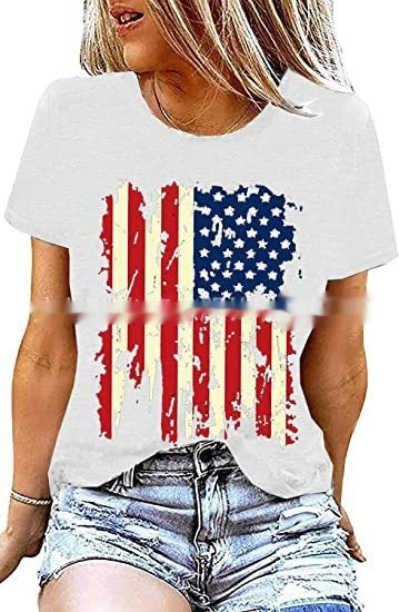 Jade Whitmore | American Flag Graphic T-Shirt For Women