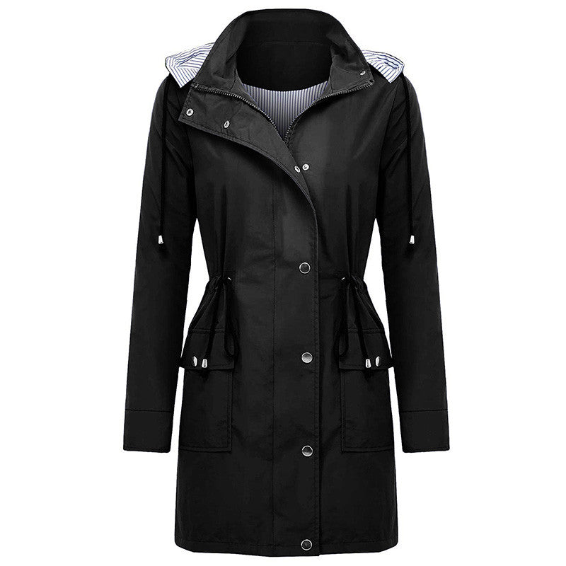 Daphne Winslow | Women's Hooded Windbreaker Raincoat