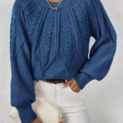 Fabienne Cortland | Cable-Knit Round-Neck Sweater For Women
