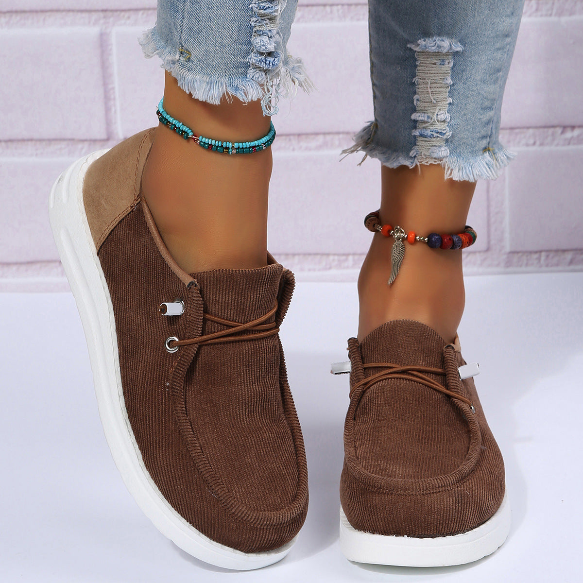 Odette Rinaldi | Breathable Canvas Slip-On Flats For Women