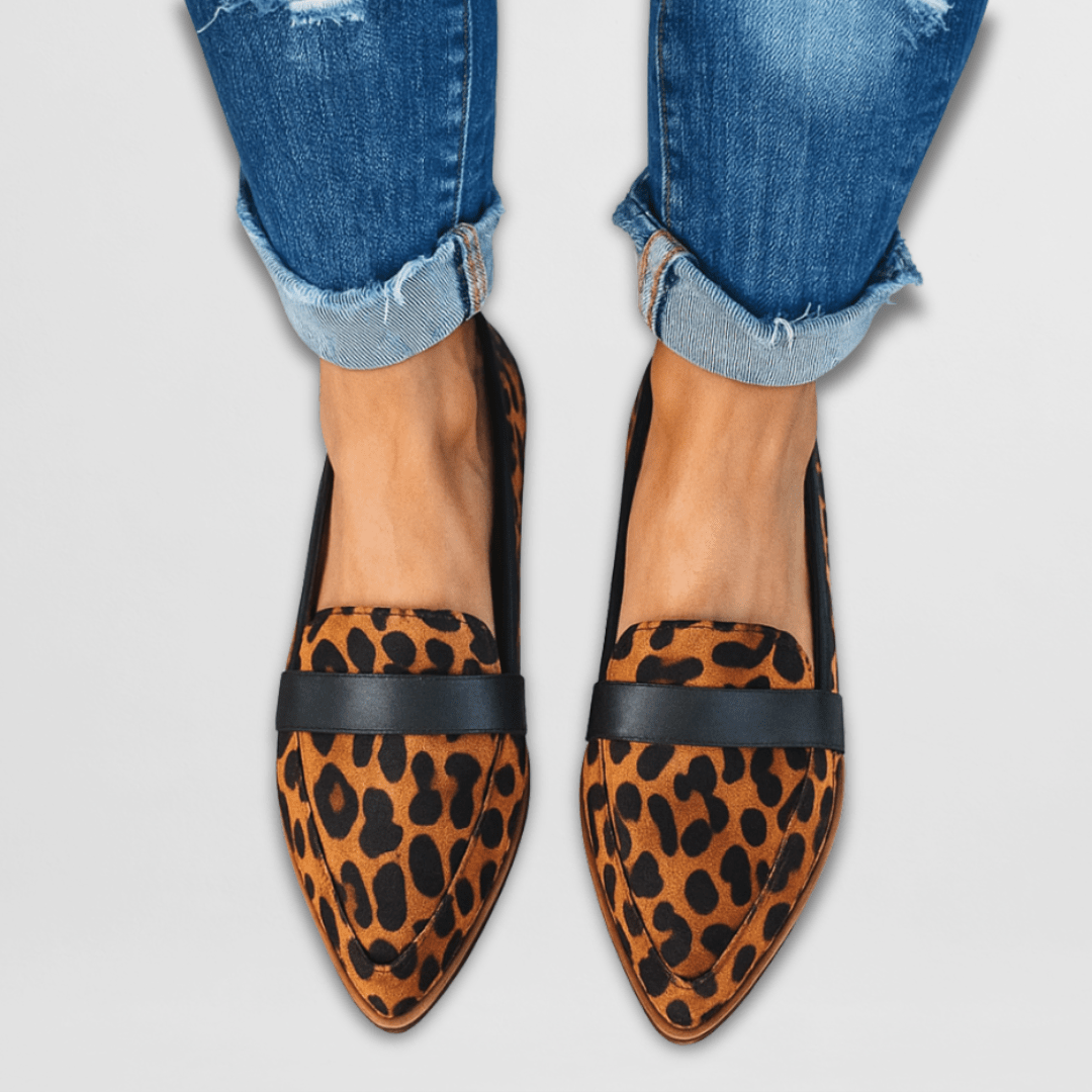 Sylviane Portmoor | Orthopedic Soft Suede Loafers in Tan
