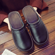 Marco Antonelli | Leather Slippers With Stitched Trim For Men