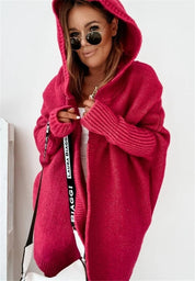 Lila Montrachet | Oversized Hooded Cardigan Sweater For Women