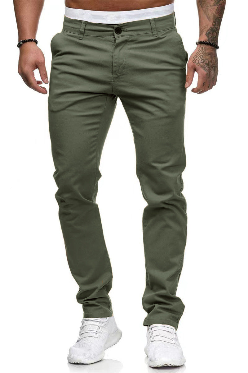 Lyle Langcombe | Slim Fit Stretch Chino Pants For Men