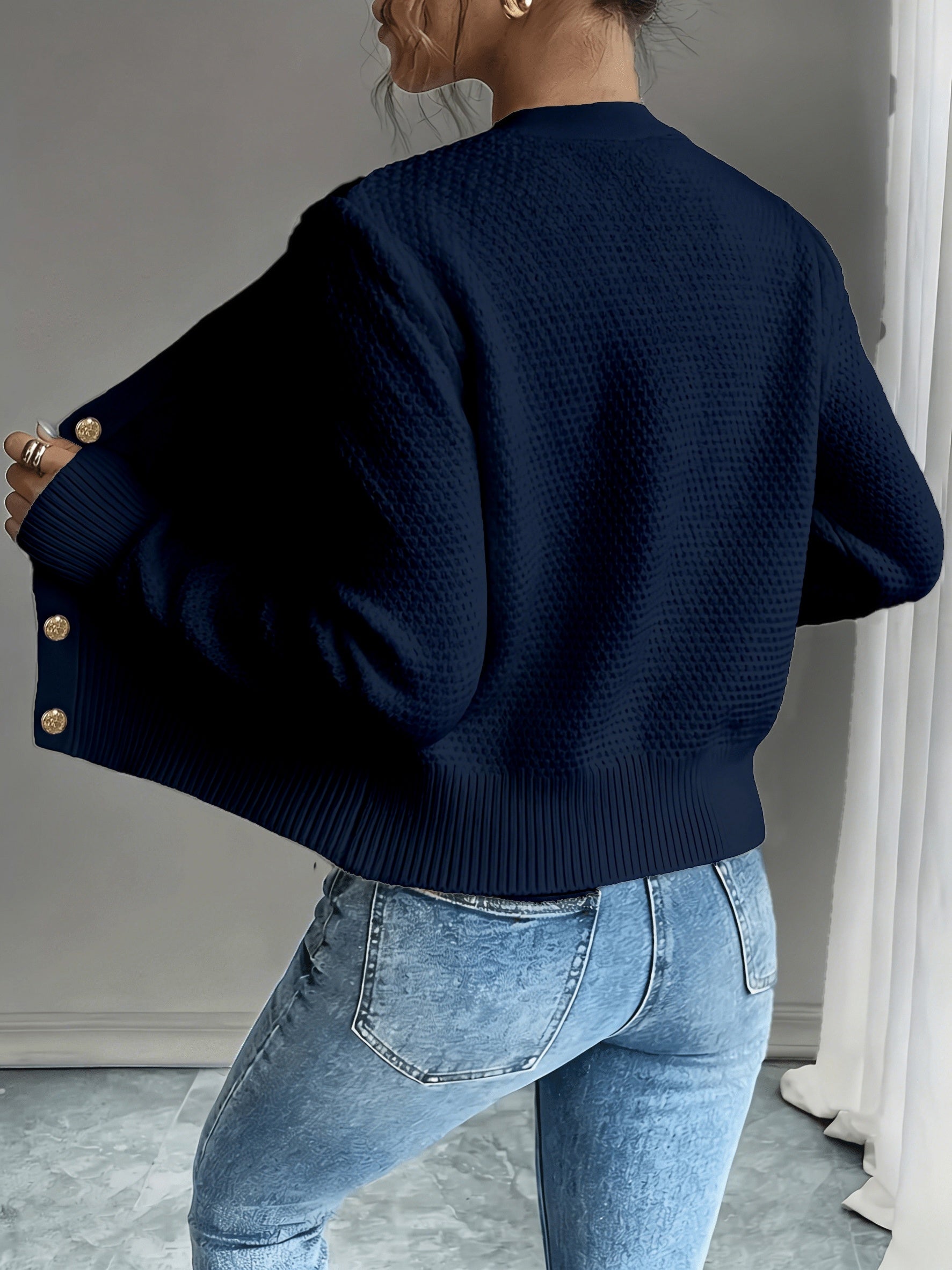 Vittoria Rossignol | Cable-Knit Button-Front Cardigan For Women