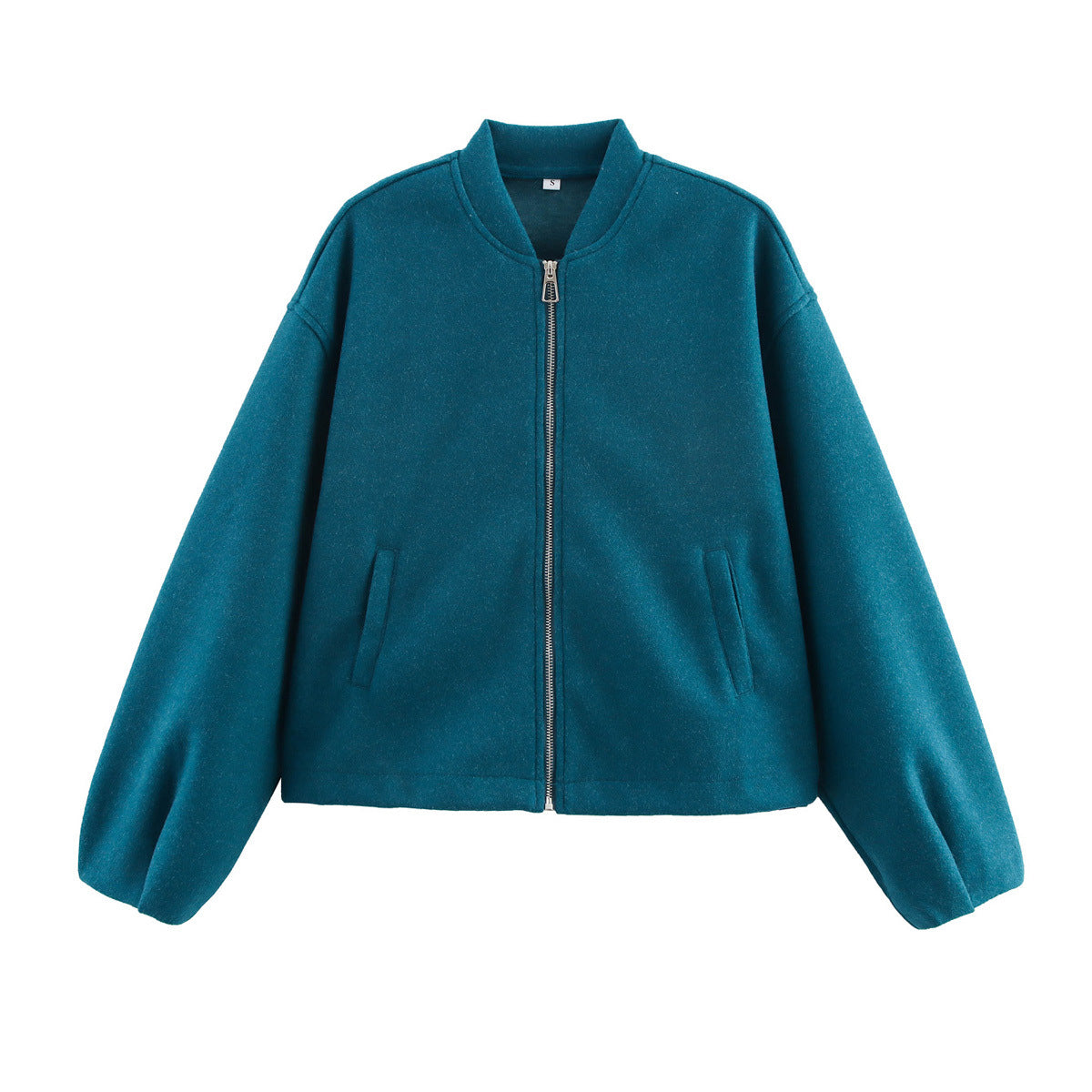 Noelle Fontclair | Stand Collar Wool-Blend Bomber Jacket For Women