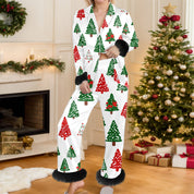 Cozy Yule | Snowman Print Christmas Pyjamas For Women