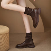 Nell Penwick | Knit Sock Platform Ankle Boots For Women