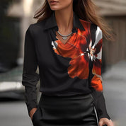 Dominique Vaillant | Satin Cowl Blouse For Women